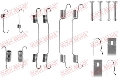 Quick Brake Zubehörsatz, Bremsbacken [Hersteller-Nr. 105-0722] für Subaru, Suzuki von QUICK BRAKE