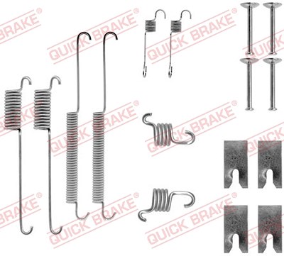 Quick Brake Zubehörsatz, Bremsbacken [Hersteller-Nr. 105-0732] für Ford von QUICK BRAKE