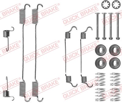 Quick Brake Zubehörsatz, Bremsbacken [Hersteller-Nr. 105-0740] für Peugeot, Lancia, Citroën, Fiat von QUICK BRAKE