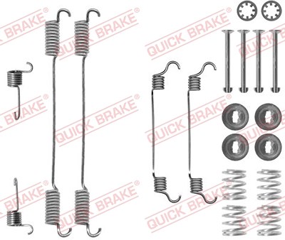Quick Brake Zubehörsatz, Bremsbacken [Hersteller-Nr. 105-0740] für Citroën, Fiat, Lancia, Peugeot von QUICK BRAKE