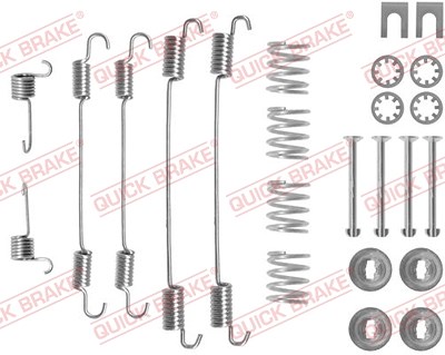 Quick Brake Zubehörsatz, Bremsbacken [Hersteller-Nr. 105-0747] für Citroën, Nissan, Peugeot von QUICK BRAKE