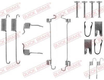 Quick Brake Zubehörsatz, Bremsbacken [Hersteller-Nr. 105-0751] für Ford, Mazda von QUICK BRAKE