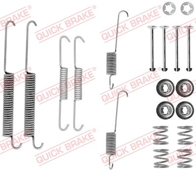 Quick Brake Zubehörsatz, Bremsbacken [Hersteller-Nr. 105-0754] für Peugeot, Citroën von QUICK BRAKE