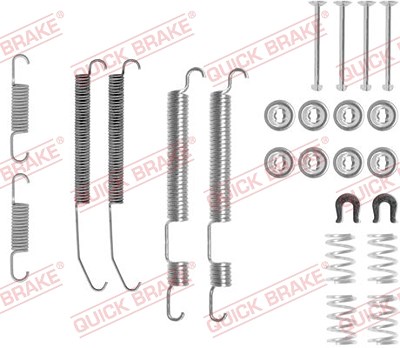 Quick Brake Zubehörsatz, Bremsbacken [Hersteller-Nr. 105-0759] für Mitsubishi, Hyundai von QUICK BRAKE