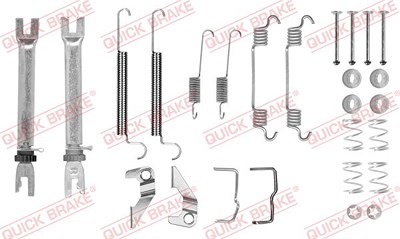 Quick Brake Zubehörsatz, Bremsbacken [Hersteller-Nr. 105-0766S] für Opel, Vauxhall von QUICK BRAKE