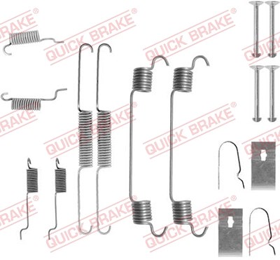 Quick Brake Zubehörsatz, Bremsbacken [Hersteller-Nr. 105-0767] für Mazda von QUICK BRAKE