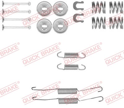 Quick Brake Zubehörsatz, Bremsbacken [Hersteller-Nr. 105-0778] für Toyota von QUICK BRAKE