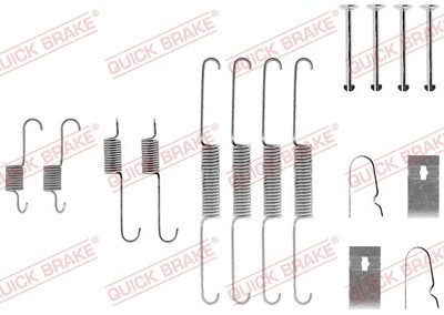 Quick Brake Zubehörsatz, Bremsbacken [Hersteller-Nr. 105-0782] für Kia von QUICK BRAKE