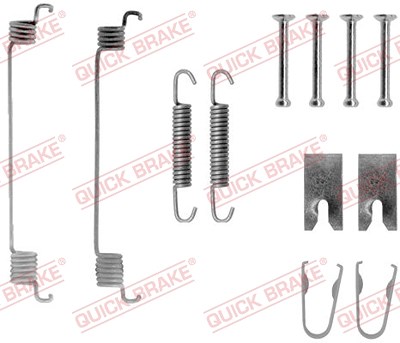 Quick Brake Zubehörsatz, Bremsbacken [Hersteller-Nr. 105-0794] für Ford, Mazda von QUICK BRAKE