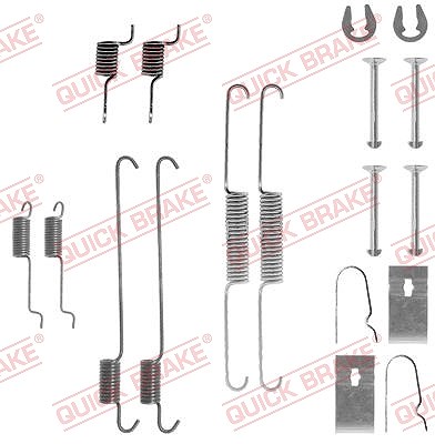 Quick Brake Zubehörsatz, Bremsbacken [Hersteller-Nr. 105-0815] für Daihatsu, Suzuki, Rover, Subaru von QUICK BRAKE