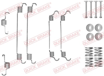 Quick Brake Zubehörsatz, Bremsbacken [Hersteller-Nr. 105-0820] für Peugeot, Opel, Suzuki, Citroën, Toyota, Subaru von QUICK BRAKE