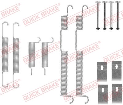 Quick Brake Zubehörsatz, Bremsbacken [Hersteller-Nr. 105-0844] für Kia von QUICK BRAKE