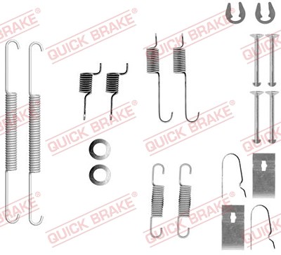 Quick Brake Zubehörsatz, Bremsbacken [Hersteller-Nr. 105-0847] für Kia, Nissan von QUICK BRAKE
