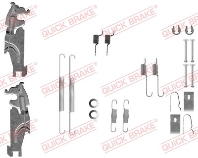 Quick Brake Zubehörsatz, Bremsbacken [Hersteller-Nr. 105-0847S] für Kia von QUICK BRAKE