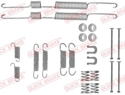 Quick Brake Zubehörsatz, Bremsbacken [Hersteller-Nr. 105-0870X] für Nissan, Toyota von QUICK BRAKE