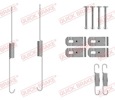 Quick Brake Zubehörsatz, Bremsbacken [Hersteller-Nr. 105-0888] für Mitsubishi, Isuzu von QUICK BRAKE