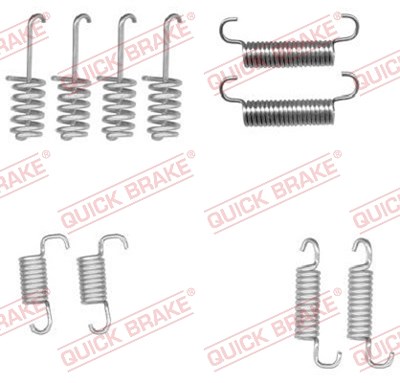 Quick Brake Zubehörsatz, Feststellbremsbacken [Hersteller-Nr. 105-0004] für Mercedes-Benz, VW von QUICK BRAKE