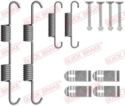 Quick Brake Zubehörsatz, Feststellbremsbacken [Hersteller-Nr. 105-0077] für Kia von QUICK BRAKE