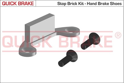 Quick Brake Zubehörsatz, Feststellbremsbacken [Hersteller-Nr. 105-0481] für Volvo von QUICK BRAKE