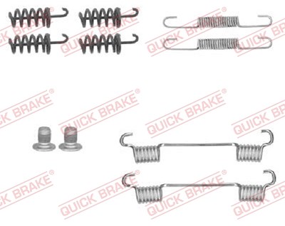 Quick Brake Zubehörsatz, Feststellbremsbacken [Hersteller-Nr. 105-0874] für Chrysler, Maybach, Mercedes-Benz von QUICK BRAKE