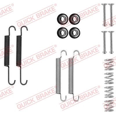 Quick Brake Zubehörsatz, Feststellbremsbacken [Hersteller-Nr. 105-0893] für Hyundai, Kia von QUICK BRAKE