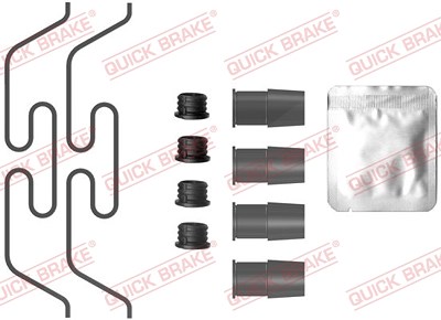 Quick Brake Zubehörsatz, Scheibenbremsbelag [Hersteller-Nr. 109-0086] für Jaguar, Volvo, VW von QUICK BRAKE