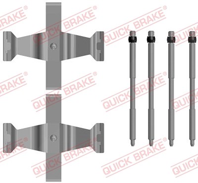 Quick Brake Zubehörsatz, Scheibenbremsbelag [Hersteller-Nr. 109-0109] für BMW, Land Rover von QUICK BRAKE