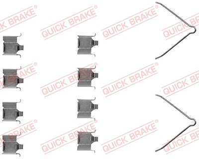 Quick Brake Zubehörsatz, Scheibenbremsbelag [Hersteller-Nr. 109-1166] für Mazda, Nissan von QUICK BRAKE