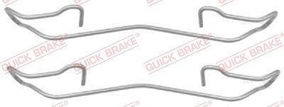 Quick Brake Zubehörsatz, Scheibenbremsbelag [Hersteller-Nr. 109-1187] für Ford, Renault von QUICK BRAKE