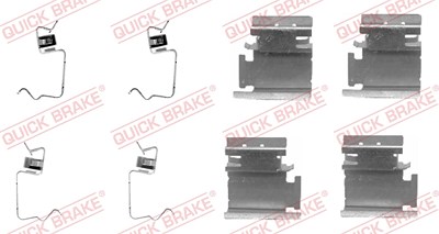 Quick Brake Zubehörsatz, Scheibenbremsbelag [Hersteller-Nr. 109-1218] für Abarth, Alfa Romeo, Citroën, Ds, Fiat, Ford, Honda, Lancia, Mercedes-Benz, M von QUICK BRAKE