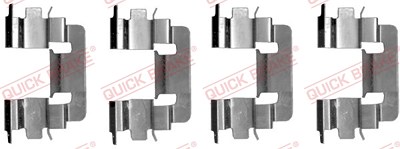 Quick Brake Zubehörsatz, Scheibenbremsbelag [Hersteller-Nr. 109-1229] für Honda, Toyota von QUICK BRAKE