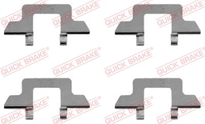 Quick Brake Zubehörsatz, Scheibenbremsbelag [Hersteller-Nr. 109-1242] für Citroën von QUICK BRAKE