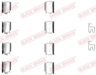 Quick Brake Zubehörsatz, Scheibenbremsbelag [Hersteller-Nr. 109-1246] für Chrysler, Dodge, Fiat, Jeep, Lancia, Opel, Vauxhall von QUICK BRAKE