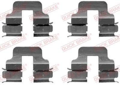 Quick Brake Zubehörsatz, Scheibenbremsbelag [Hersteller-Nr. 109-1247] für Mercedes-Benz von QUICK BRAKE