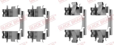 Quick Brake Zubehörsatz, Scheibenbremsbelag [Hersteller-Nr. 109-1257] für Honda von QUICK BRAKE