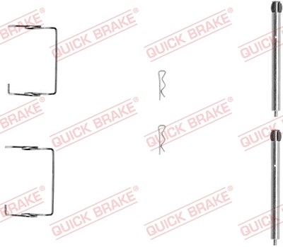 Quick Brake Zubehörsatz, Scheibenbremsbelag [Hersteller-Nr. 109-1267] für Renault von QUICK BRAKE