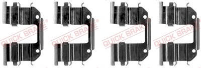 Quick Brake Zubehörsatz, Scheibenbremsbelag [Hersteller-Nr. 109-1285] für Chevrolet, Daewoo von QUICK BRAKE