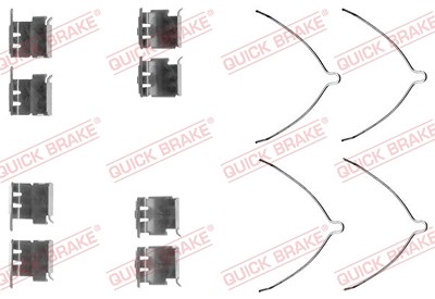 Quick Brake Zubehörsatz, Scheibenbremsbelag [Hersteller-Nr. 109-1289] für Toyota von QUICK BRAKE