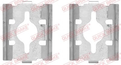 Quick Brake Zubehörsatz, Scheibenbremsbelag [Hersteller-Nr. 109-1600] für Citroën, Fiat, Ford, Iveco, Nissan, Opel, Peugeot, Renault, Renault Trucks von QUICK BRAKE