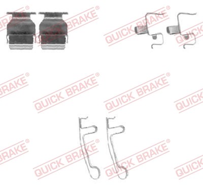 Quick Brake Zubehörsatz, Scheibenbremsbelag [Hersteller-Nr. 109-1604] für Daihatsu von QUICK BRAKE