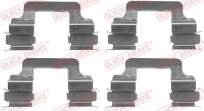 Quick Brake Zubehörsatz, Scheibenbremsbelag [Hersteller-Nr. 109-1610] für Alfa Romeo, Audi, Bentley, Porsche, Seat, Skoda, VW von QUICK BRAKE