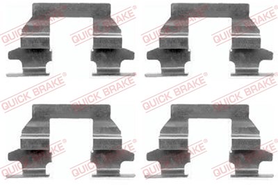 Quick Brake Zubehörsatz, Scheibenbremsbelag [Hersteller-Nr. 109-1625] für Nissan, Renault von QUICK BRAKE