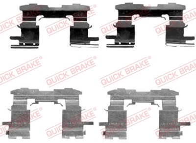 Quick Brake Zubehörsatz, Scheibenbremsbelag [Hersteller-Nr. 109-1631] für Toyota von QUICK BRAKE