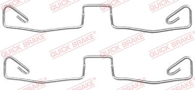 Quick Brake Zubehörsatz, Scheibenbremsbelag [Hersteller-Nr. 109-1633] für Audi von QUICK BRAKE