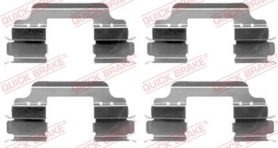 Quick Brake Zubehörsatz, Scheibenbremsbelag [Hersteller-Nr. 109-1648] für BMW, Dacia, Lada, Lancia, Mercedes-Benz, Mini, Nissan, Renault von QUICK BRAKE