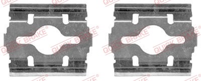 Quick Brake Zubehörsatz, Scheibenbremsbelag [Hersteller-Nr. 109-1657] für Citroën, Fiat, Iveco, Nissan, Peugeot, Renault, Renault Trucks von QUICK BRAKE