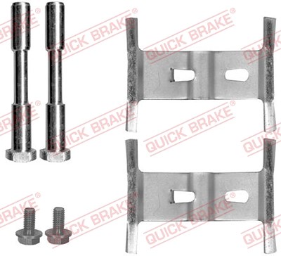 Quick Brake Zubehörsatz, Scheibenbremsbelag [Hersteller-Nr. 109-1658] für VW, Porsche, Audi, Volvo von QUICK BRAKE