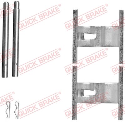 Quick Brake Zubehörsatz, Scheibenbremsbelag [Hersteller-Nr. 109-1660] für Audi, Porsche, VW von QUICK BRAKE