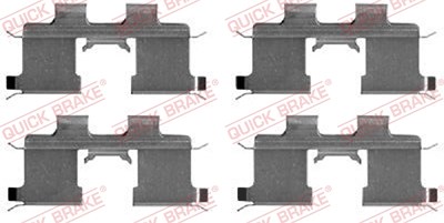 Quick Brake Zubehörsatz, Scheibenbremsbelag [Hersteller-Nr. 109-1667] für Hyundai, Kia, Opel, Ssangyong von QUICK BRAKE