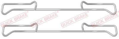 Quick Brake Zubehörsatz, Scheibenbremsbelag [Hersteller-Nr. 109-1678] für Audi, Citroën, Peugeot, Porsche, Renault, Seat, Skoda, VW von QUICK BRAKE